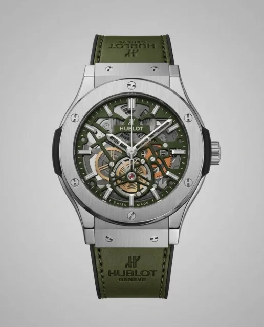Hublot Classic Fusion Tourbillon SILVER Green