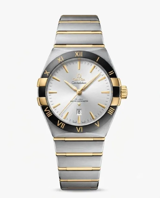 Omegg_a Constellation Co-Axial Chornometer Two Tone White Dial