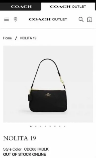 Coacch Nolita With Original Box DustCover & Pearl charm