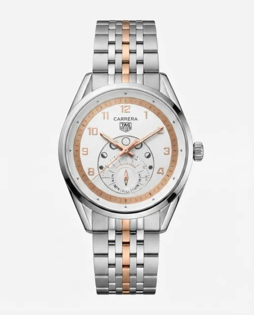 Tag heuee_r Carrera Astronomer Silver Copper Dial