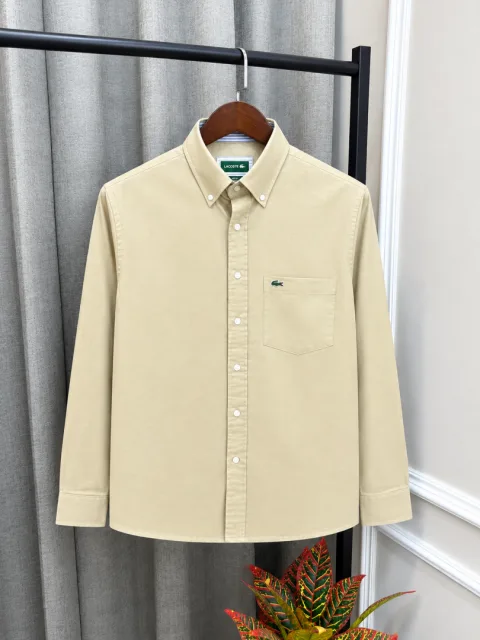 Lacost Beige Premium Oxford Shirt Store Article(1582)