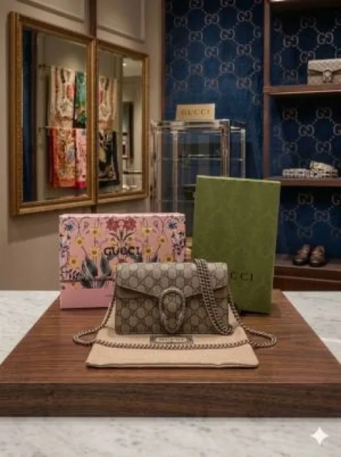 Guchi dinosys sling bag premium quality with double box packing