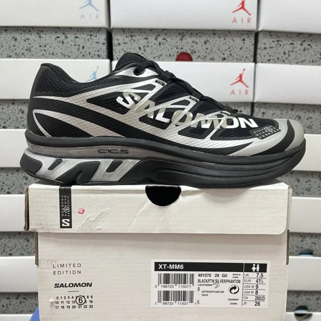 NO OG BOX Salomon XT-MM-6 MM6 Maison Marginal black silver