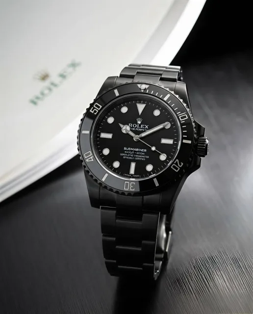 Rolee_x Oyster Perpetual Submarine Black