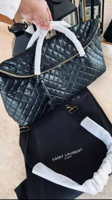 YSL_Saint_Laurent_ES_Giant_Qulited_Travel_Duffle_Bag_With_Dustbag_Slingbelt 5273