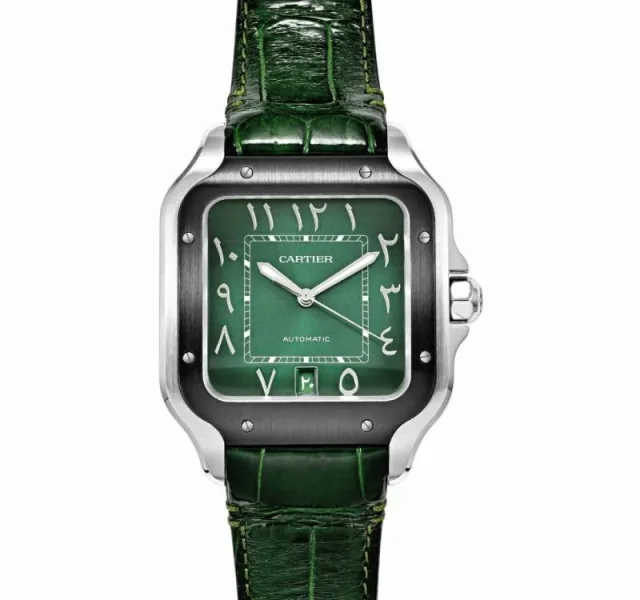 Cartiie_r Santos Automatic full green arabic