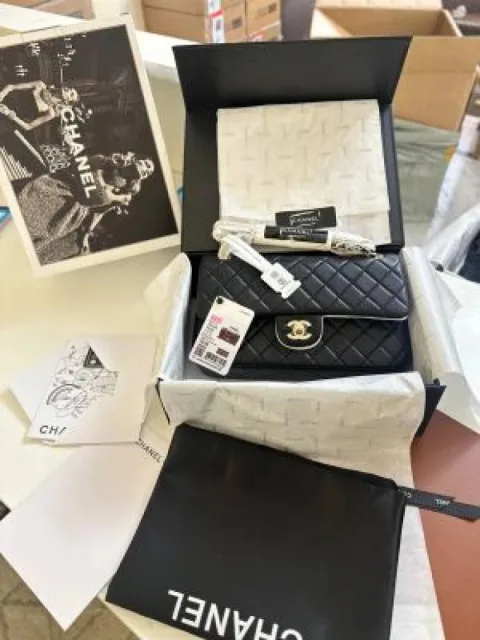 Chane Jumbo Large Highend ShoulderBag With Origin ubleBox Packing RibbonPack Box 6135