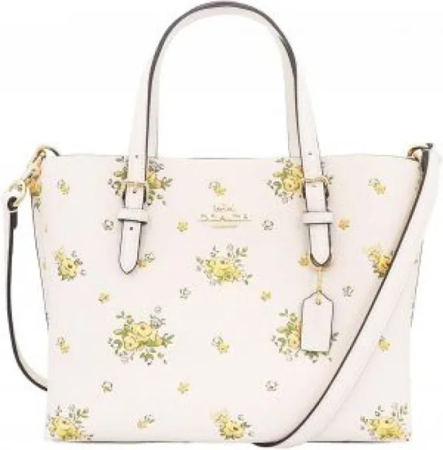 Coatch FCAL44 CAL44 Choke Multi Molly Pebble Leather Floral Print Tote with box 5178
