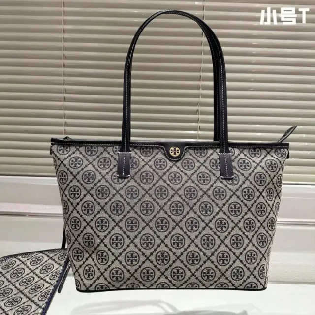 Tory_ jacquard tote bag with original box