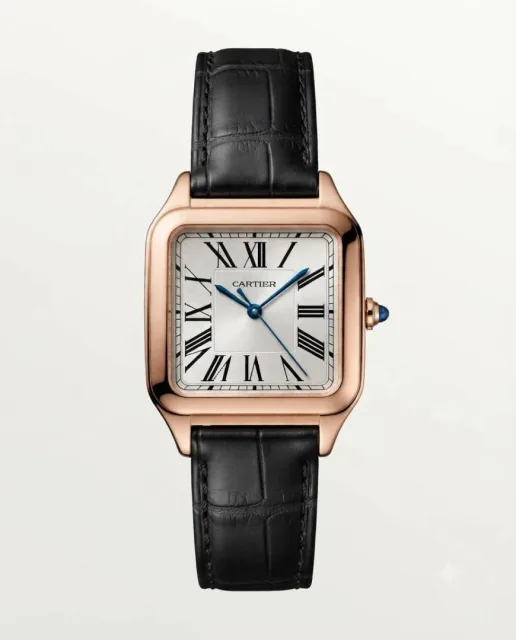 Cartiee_r Santos Dumont Square Black Copper White Dial