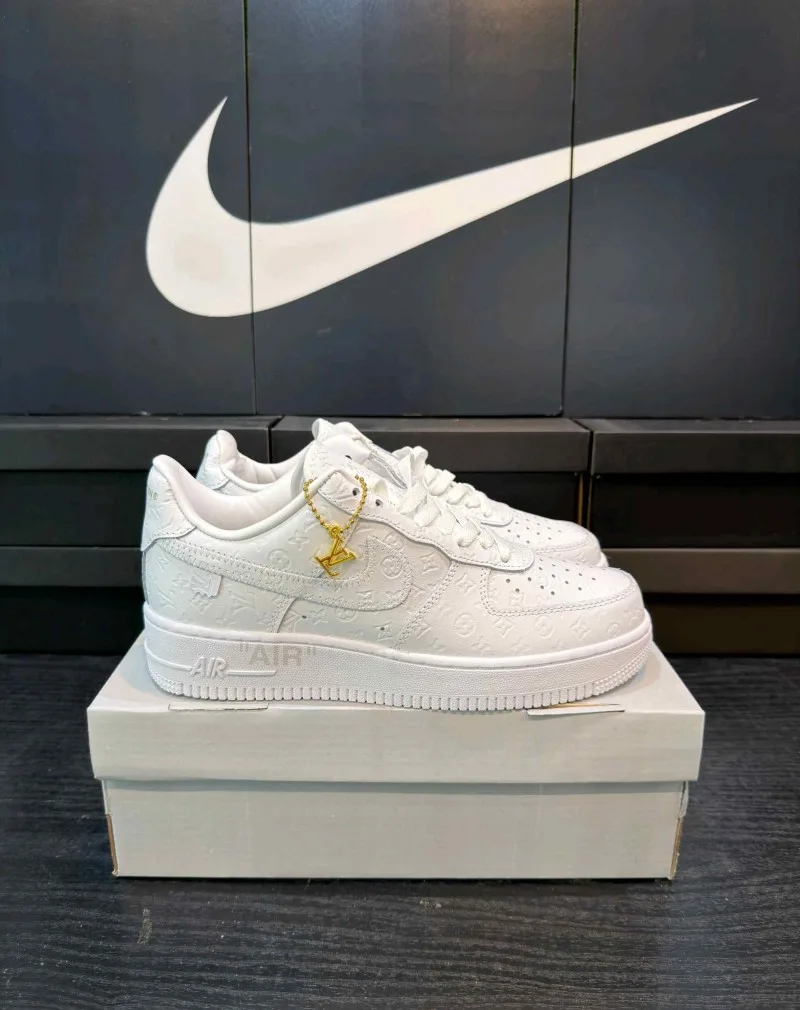 Nikkee x Loiuss Vuitton Air Force 1 Low White 1329