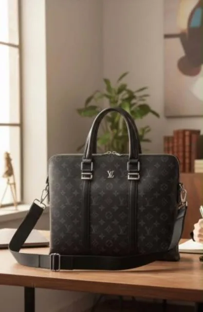 Loius Vutton Polished Premium Quality Laptop Bag 6582