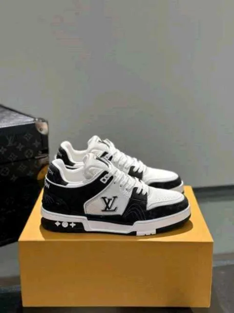 Loiuss vitton Trainer Nigo Denim Black White