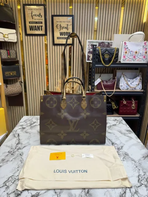 Louiis vuitton premium onthego with dust bag (brown)