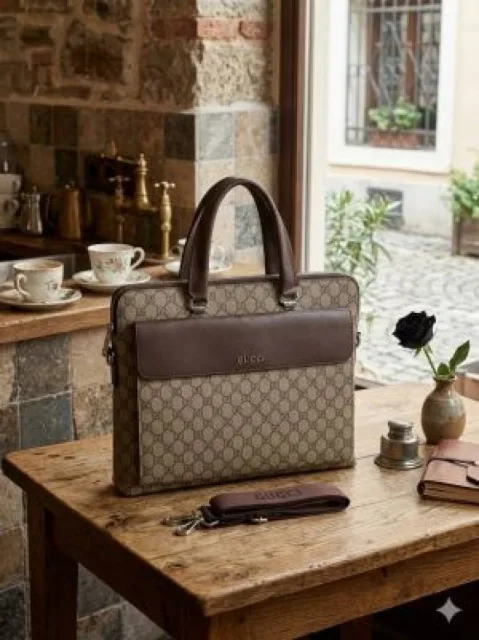 GUCHI LAPTOP BAG PREMIUM QUALITY WITH DUST COVER