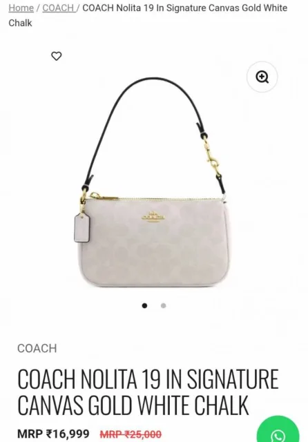 Coacch Nolita With Original Box DustCover & Pearl charm