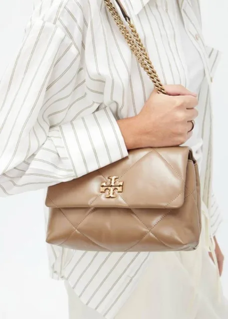 Torry Burch Kira Quilted Shoulder Bag With Double Box Dustcover