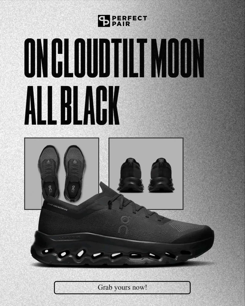 On CloudTilt Moon All Black 774