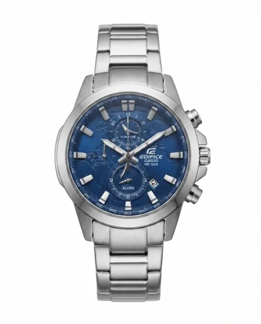 Edifice EFR-303D Silver Blue Dial