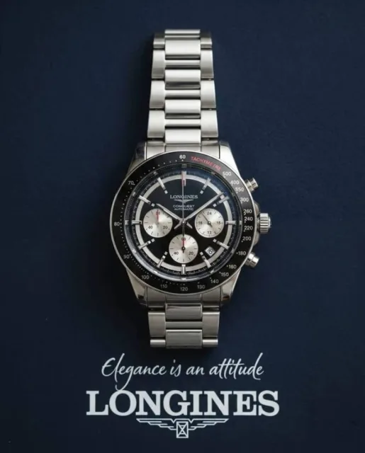 Longinez Conquest Chronograph Black