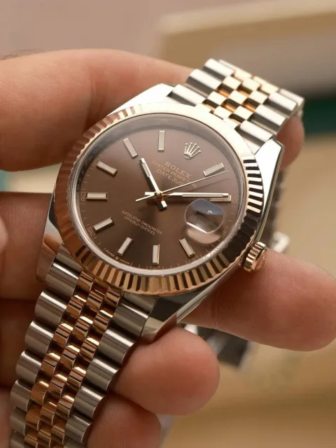 Rolee_x Oyster Perpetual Date Just 2Ton-Copper-Brown