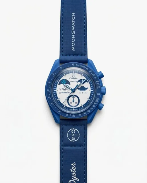 Omegg_a Speedmaster Moon watch Blue