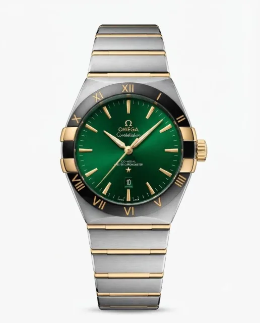 Omegg_a Constellation Co-Axial Chornometer Two Tone Green Dial