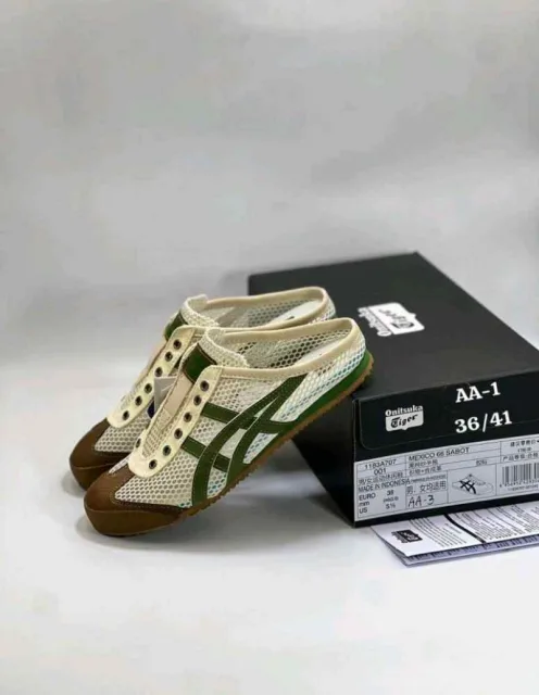 Onitskaa Tiger Mexico 66 Sabot half cut Grass Green 2677