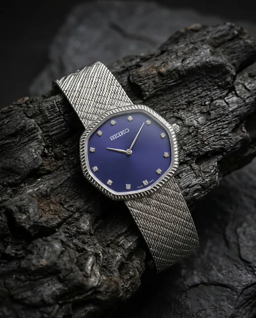 Seiko Slim Unisex Silver Blue