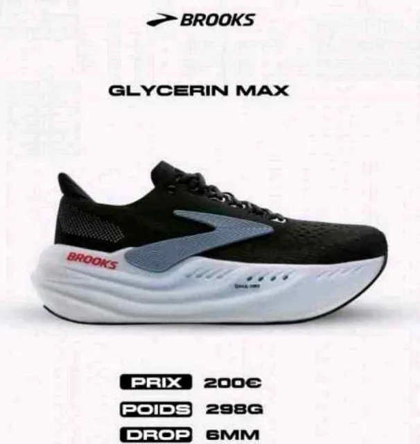 Brooks Glycerin max black White 743
