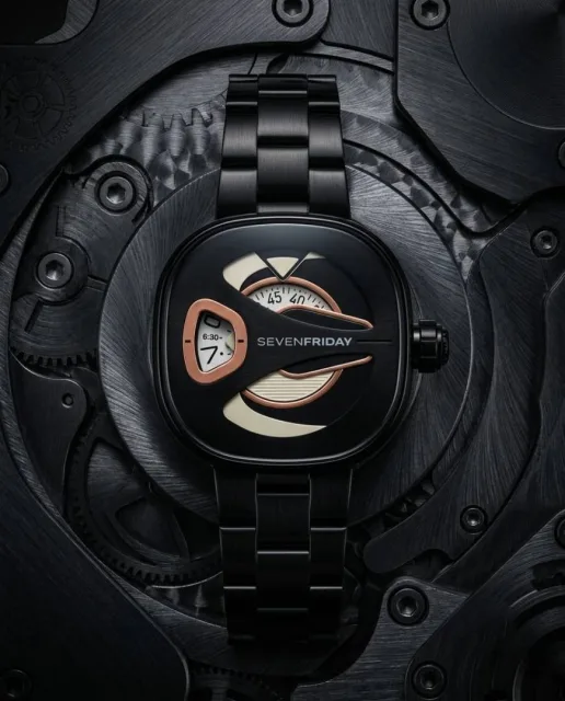 Seven Friday M-series Square Metal Black Copper Dial