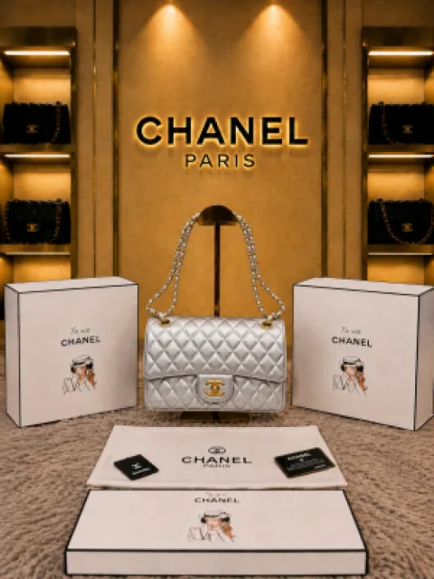 Chennel Paris Jumbo big size lather QUALITY Inner Branding with box Bill 5112