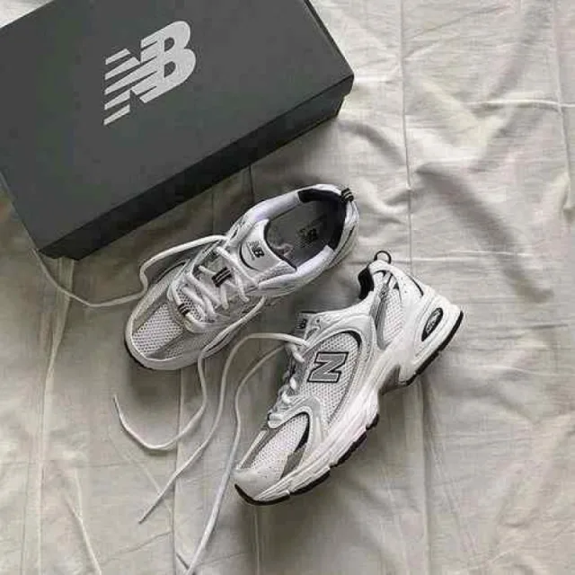 New Balencee 530 White silver Navy 2114