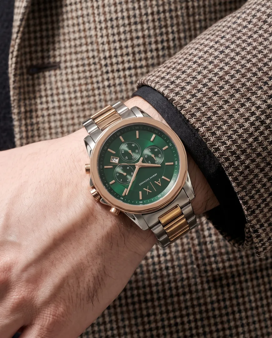 Armaan_i Exchange Gunmetal Rose-Gold Green
