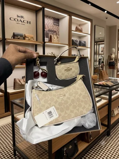Coacch Teri Shoulder Bag Premium Gift Set Combo With Minibag Cherry OGBOX ETC Model 510