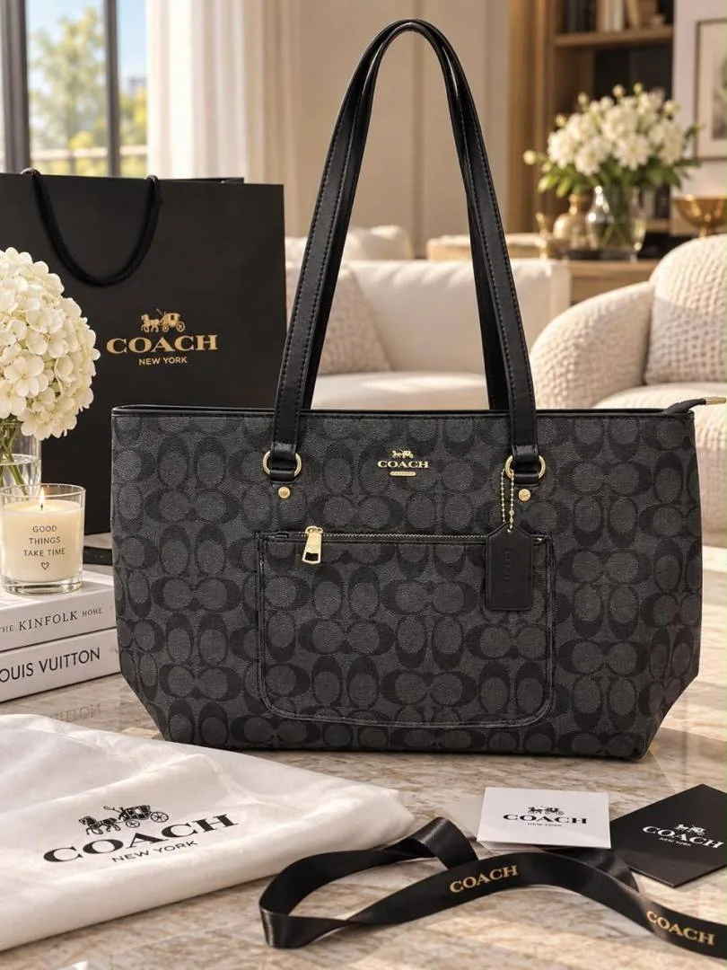 Coatch_CITY Hutton wit pocket tote bag withbox 6849