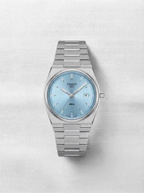 Tissoo_t 1853 PRX Silver Sky Blue Dial