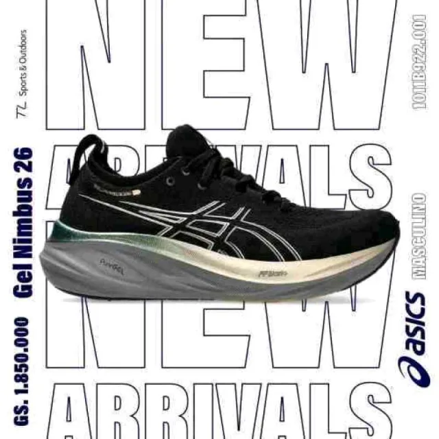 Asiccss Gel-Nimbus 26 Platinum Black Champagne 635