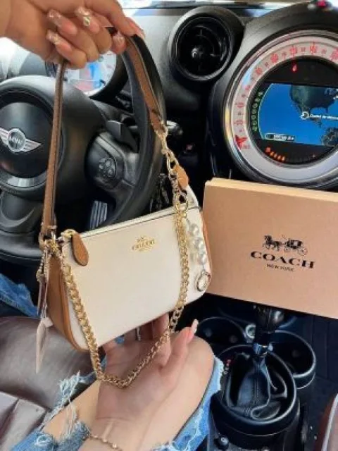 Coacch Nolita With Original Box DustCover & Pearl charm