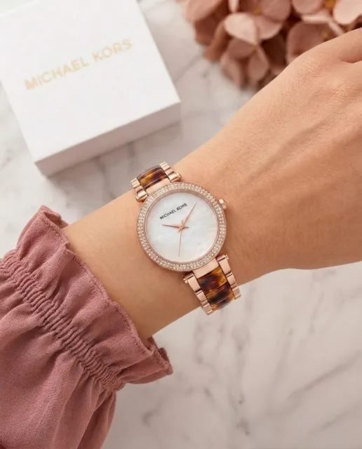 Michael_l Kors Parker Pave White Dial