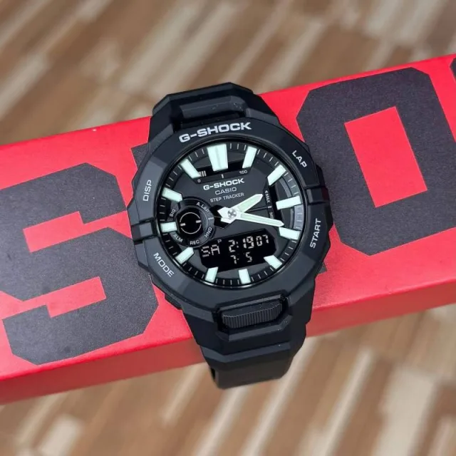 Casio G Shock GBA-950-2A Full Black White Needles