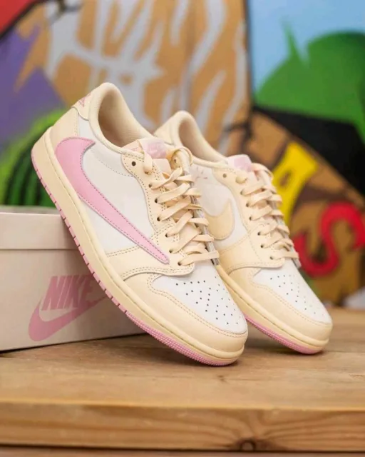 Nikkee Air Jordan Retro 1 Travis Scott OG Shy Pink 1309